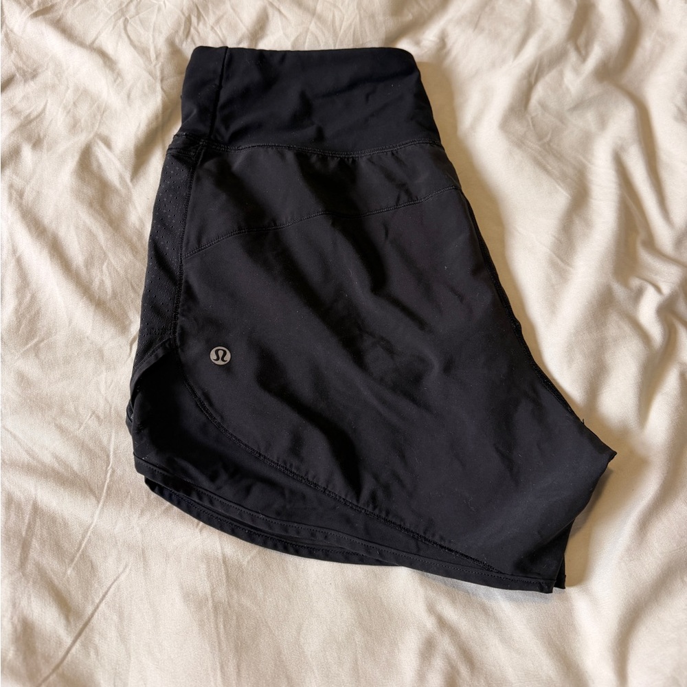 lululemon athletica Women's Black Athletic Shorts